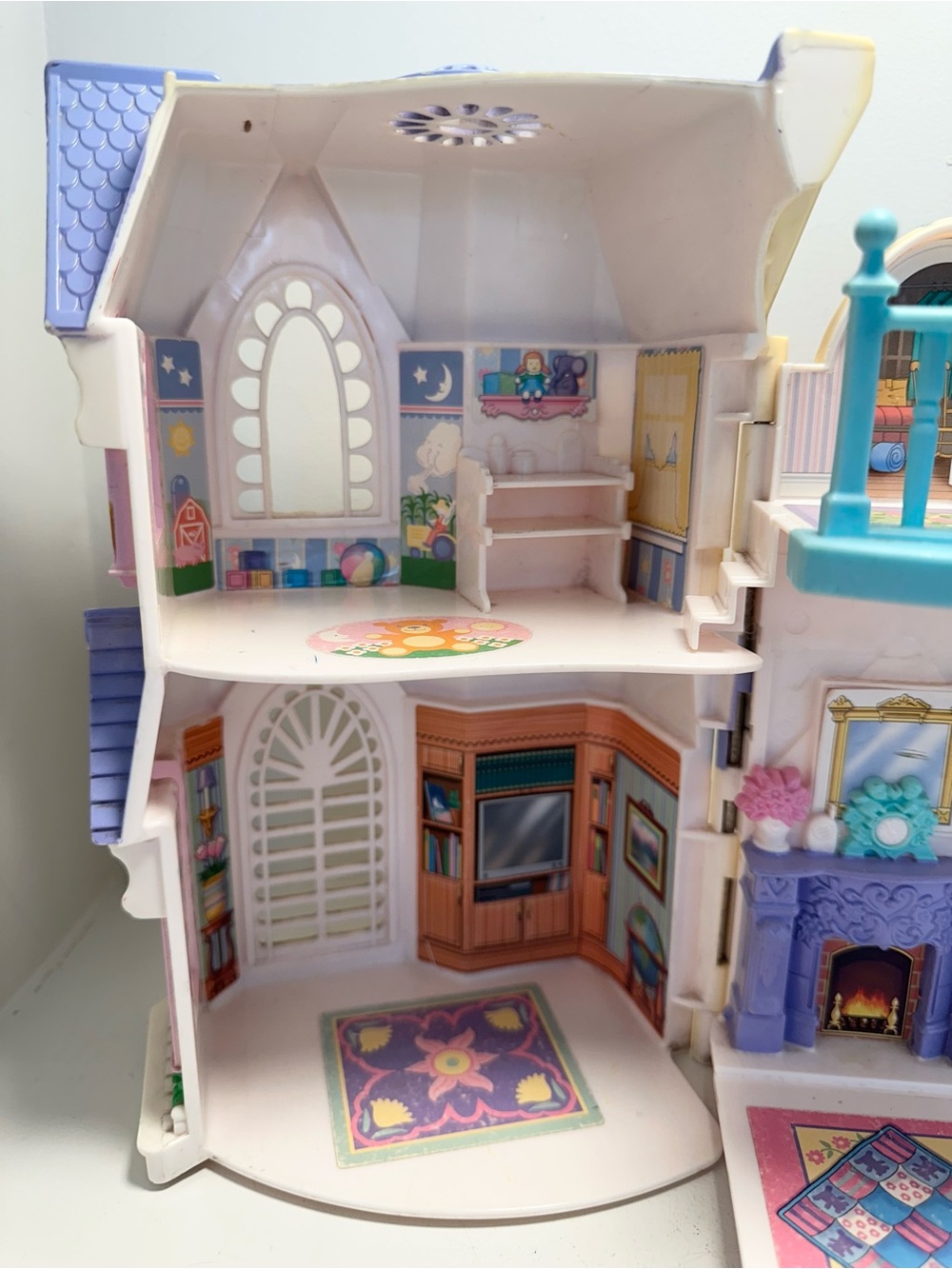 FISHER-PRICE 2003 Sweet Streets Victorian Dollhouse with Handle Mattel - Picture 7 of 15